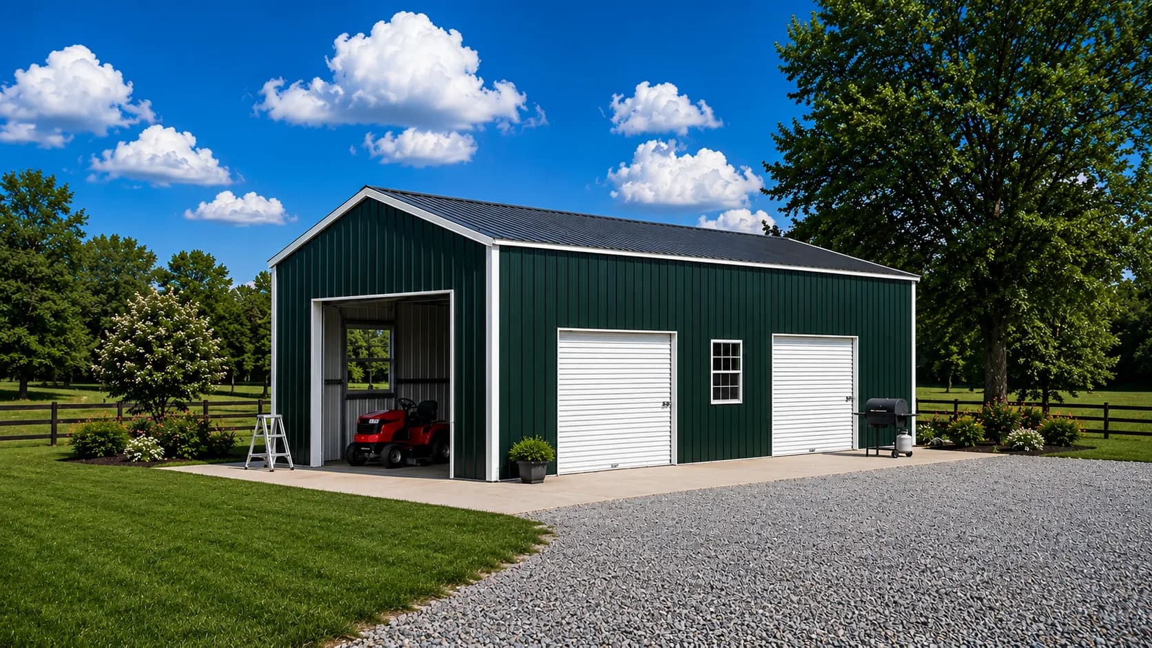 Three-Car Garage