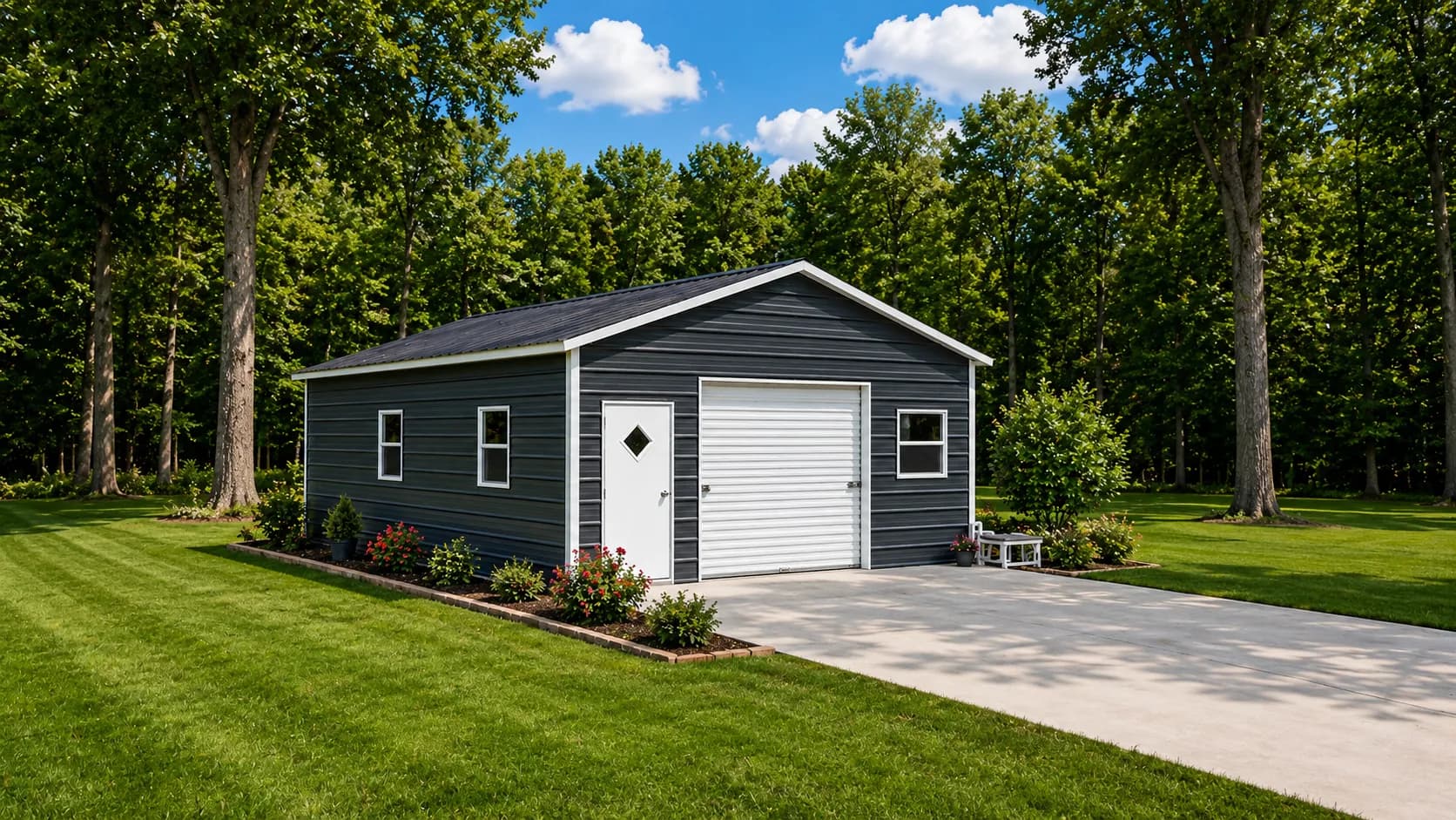 Three-Car Garage