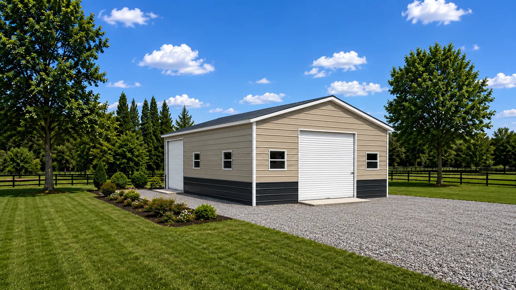 Three-Car Garage